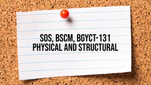 Sos, Bscm, Bgyct-131 Physical And Structural on DD Gyandarshan - future program