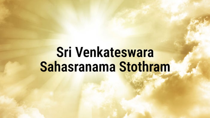 Sri Venkateswara Sahasranama Stothram on JioTV
