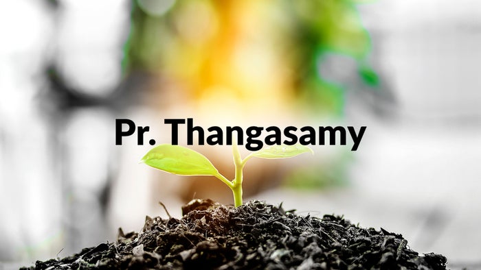 Pr. Thangasamy on JioTV