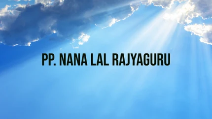 PP. Nana Lal Rajyaguru on Sadhna Gold