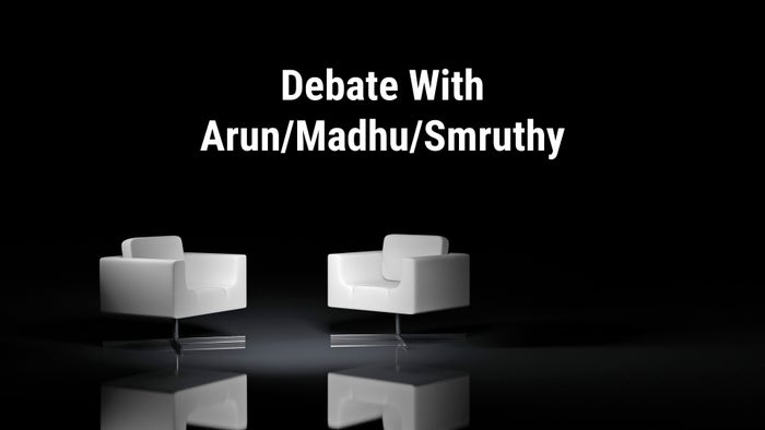 Debate With Arun/Madhu/Smruthy on JioTV