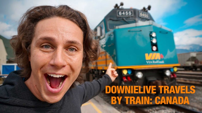 DownieLive Travels by Train: Canada on JioTV