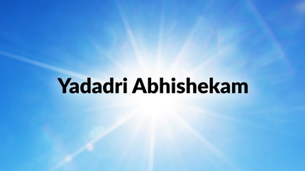 Yadadri Abhishekam on Hindu Dharmam