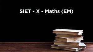 SIET - X - Maths (EM) on T SAT Vidya - past program
