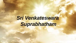 Sri Venkateswara Suprabhatham on Vanitha - past program