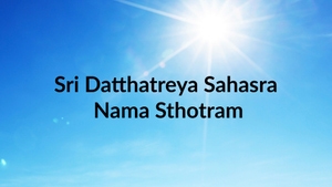 Sri Datthatreya Sahasra Nama Sthotram on ETV Life - past program