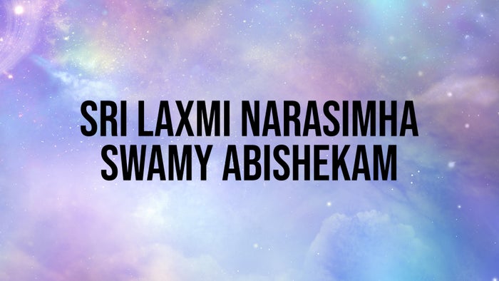 Sri Laxmi Narasimha Swamy Abishekam on JioTV