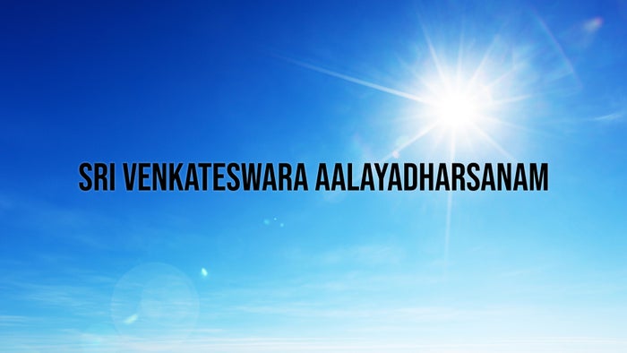 Sri Venkateswara Aalayadharsanam on JioTV