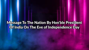 Message To The Nation By Hon'ble President Of India On The Eve Of Independence Day on DD India - past program