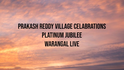 Prakash Reddy village Celabrations Platinum jubilee Warangal Live Live on Divya Vani