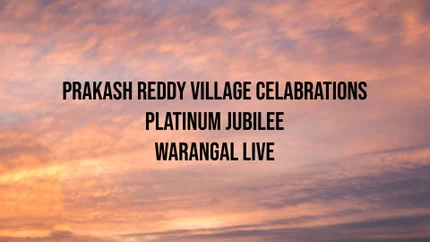 Prakash Reddy village Celabrations Platinum jubilee Warangal Live Live on Divya Vani