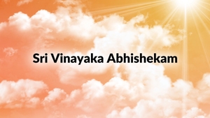 Sri Vinayaka Abhishekam on Vanitha - past program