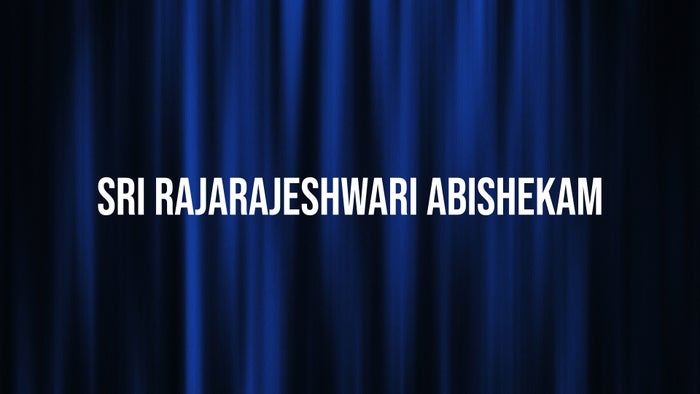 Sri Rajarajeshwari Abishekam on JioTV