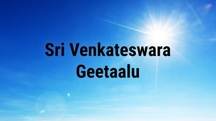 Sri Venkateswara Geetaalu on JioTV