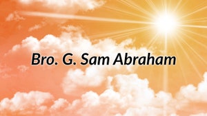 Bro. G. Sam Abraham on Aradhana TV