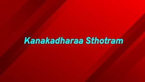 Kanakadharaa Sthotram on ETV Life - past program