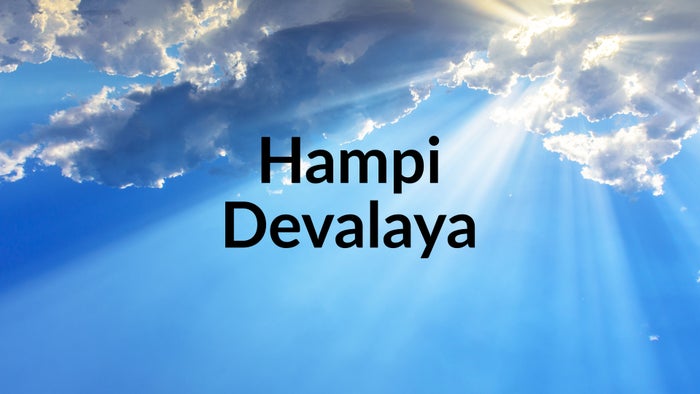 Hampi Devalaya on JioTV