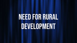 Need For Rural Development on DD Gyandarshan - past program