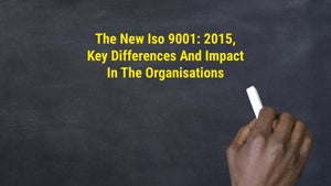 The New ISO 9001: 2015, Key Differences And Impact In The Organisations on DD Gyandarshan - past program