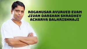 Roganusar Ayurved Evam Jivan Darshan Shradhey Acharya Balkrishnaji on Aastha