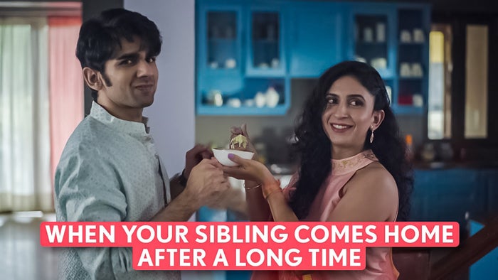 When Your Sibling Comes Home After A Long Time on JioTV
