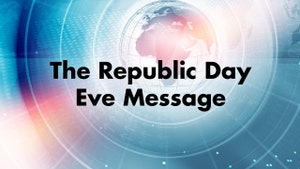 The Republic Day Eve Message on DD bharati