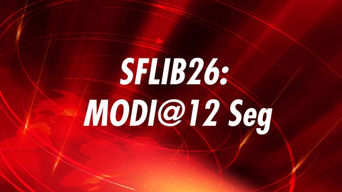 SFLIB26: MODI@12 Seg on JioTV