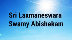 Sri Laxmaneswara Swamy Abishekam on ETV Life - past program