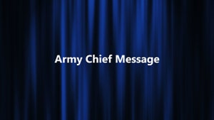 Army Chief Message on DD bharati