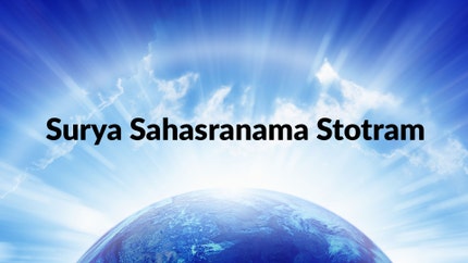 Surya Sahasranama Stotram on Hindu Dharmam