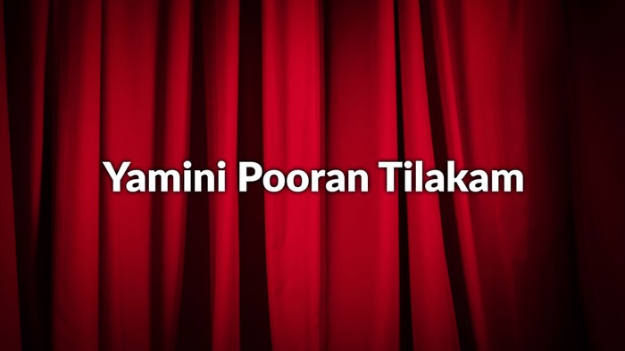 Yamini Pooran Tilakam on JioTV