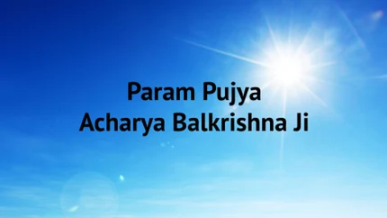 Param Pujya Acharya Balkrishna Ji on Vedic TV
