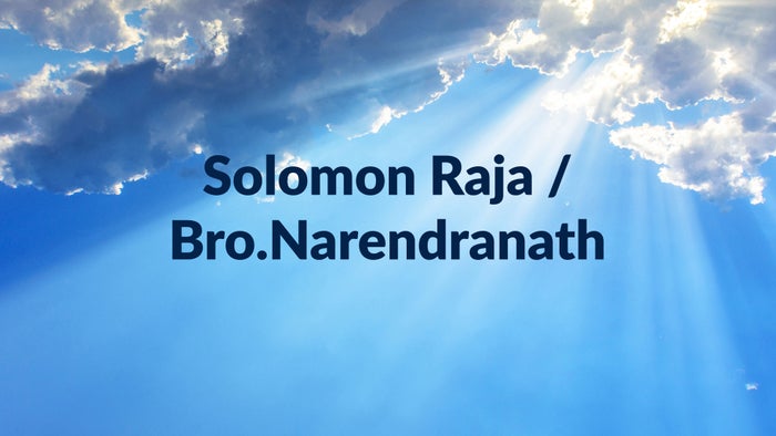 Solomon Raja / Bro.Narendranath on JioTV