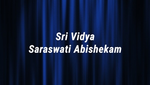 Sri Vidya Saraswati Abishekam on ETV Life - past program