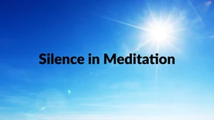 Silence in Meditation on Peace of Mind - past program