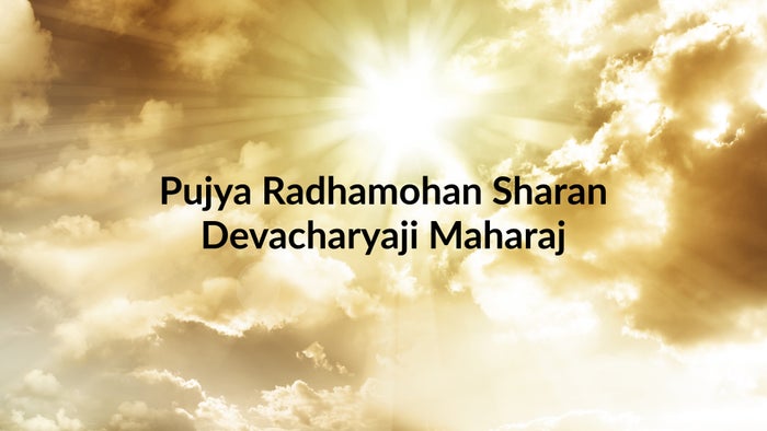 Pujya Radhamohan Sharan Devacharyaji Maharaj on JioTV