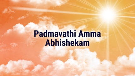 Padmavathi Amma Abhishekam on Hindu Dharmam