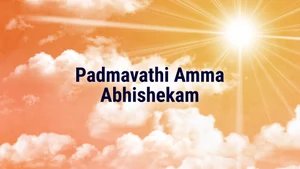 Padmavathi Amma Abhishekam on Hindu Dharmam - past program