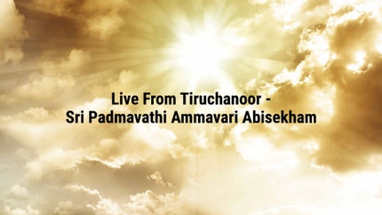 Live From Tiruchanoor - Sri Padmavathi Ammavari Abisekham on SVBC4