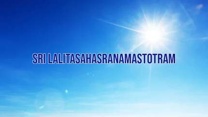 Sri Lalitasahasranamastotram on SVBC3