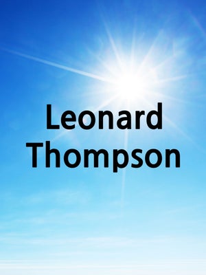 Leonard Thompson on GoodNews Channel - past program