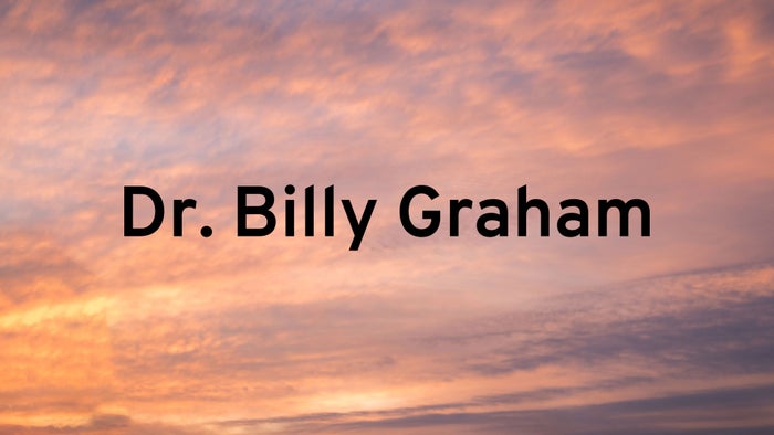 Dr. Billy Graham on JioTV