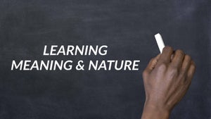 Learning : Meaning & Nature on DD Gyandarshan - future program