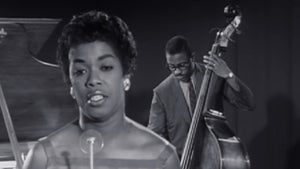 'The Divine One' in 1958 - Sarah Vaughan, Richard Davis, Ronnell Bright and Art Morgan on Stingray Djazz - future program