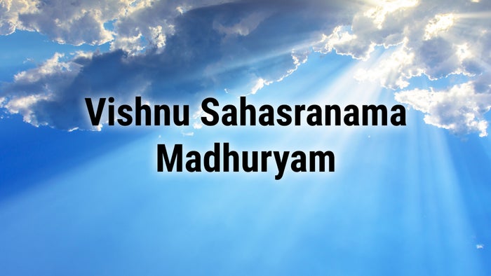 Vishnu Sahasranama Madhuryam Episode No.71 on JioTV