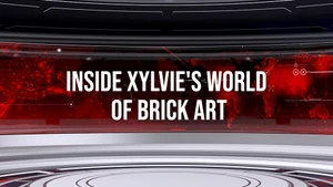 Inside Xylvie's World Of Brick Art on Channel News Asia International - past program