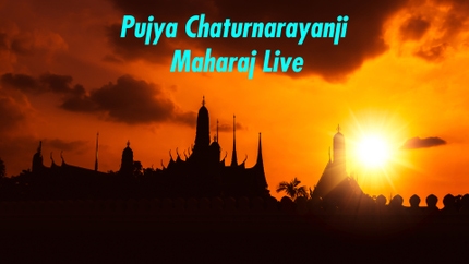 Pujya Chaturnarayanji Maharaj Live on Aastha Bhajan