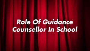 Role Of Guidance Counsellor In School on DD Gyandarshan - past program
