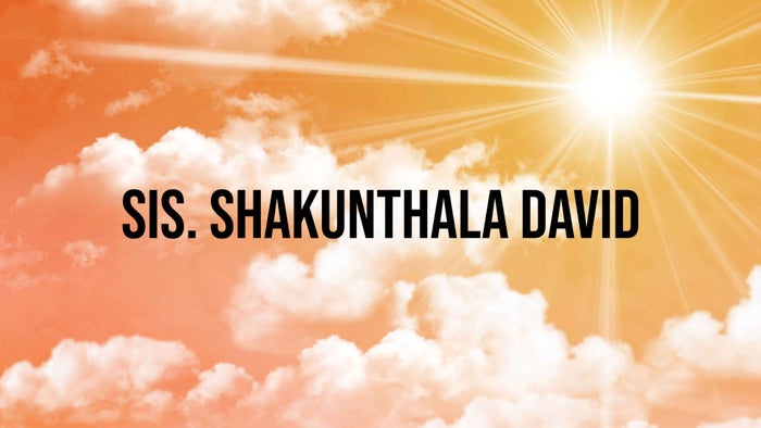 Sis. Shakunthala David on JioTV