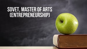 SOVET, Master of Arts (Entrepreneurship) on DD Gyandarshan - future program